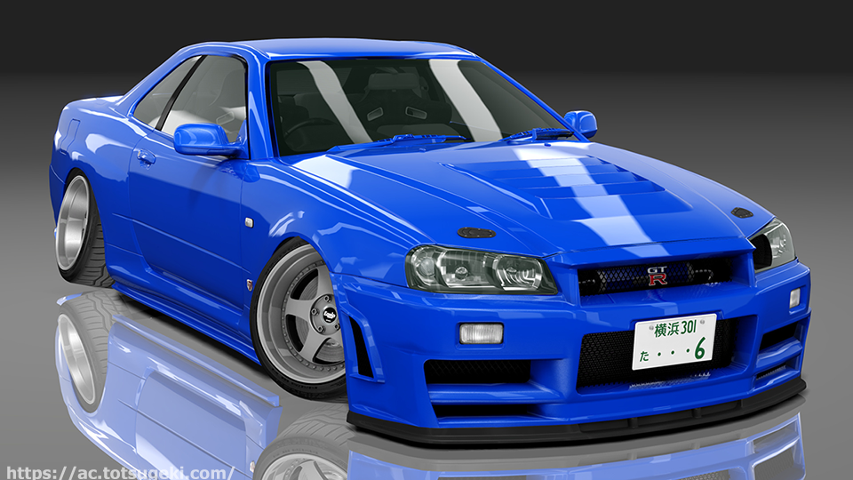 Assetto Corsa】スカイライン R34 GT-R 大森ファクトリー S1 (Stanced