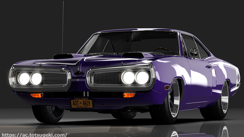 Assetto Corsaダッジ・スーパー・ビー RM 1970 | Dodge Superbee RM 1970 | アセットコルサ car mod
