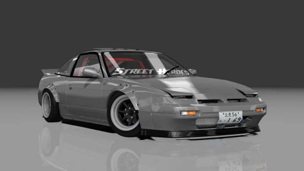 Assetto Corsa】180SX（ワンエイティ）RPS13 '90 s2 | Street Heroes Nissan 180SX RPS13  Spec '90 s2 | アセットコルサ car mod