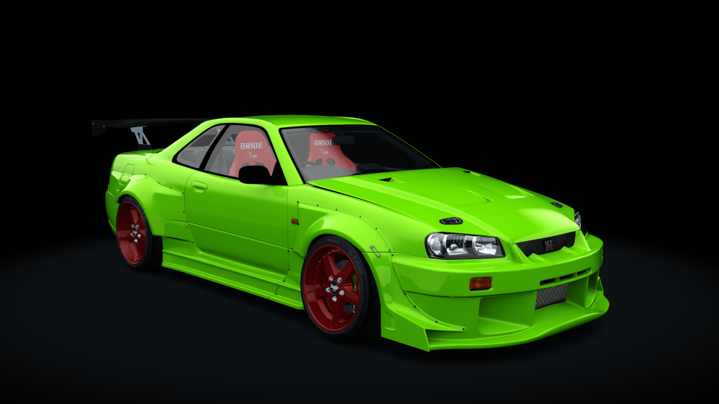 Assetto Corsa スカイライン R34 ドリフト仕様 Nissan Skyline R34 Drift アセットコルサ Car Mod