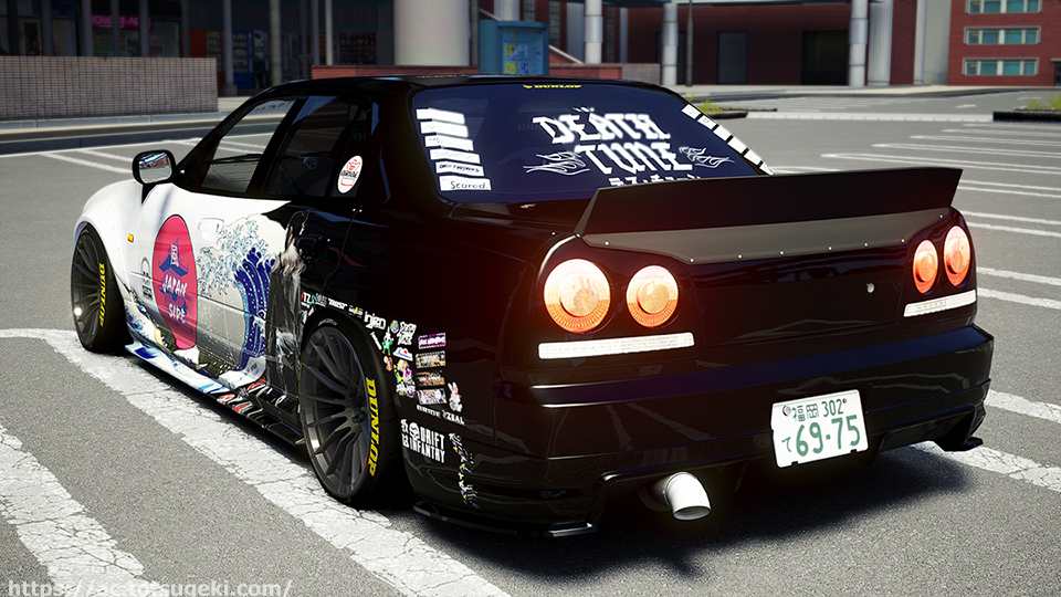 Assetto Corsa】R34 スカイライン ER34 ストリート | 風 J-SiDE Nissan ...