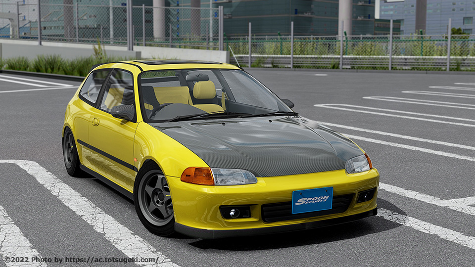 Assetto Corsa】ホンダ・シビック SiR II EG6 SPOON（スプーン