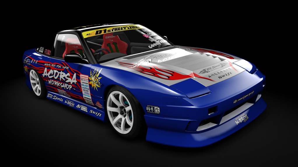 180SX（ワンエイティ）用 BN D1スタイルスキン | Nissan 180SX