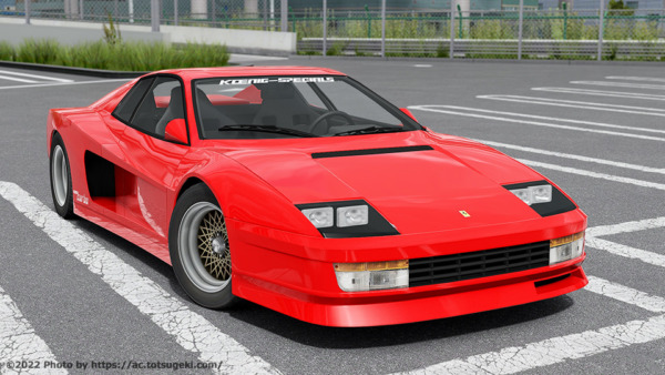 Assetto Corsa】フェラーリ・512TR (テスタロッサ) Car Mod 一覧