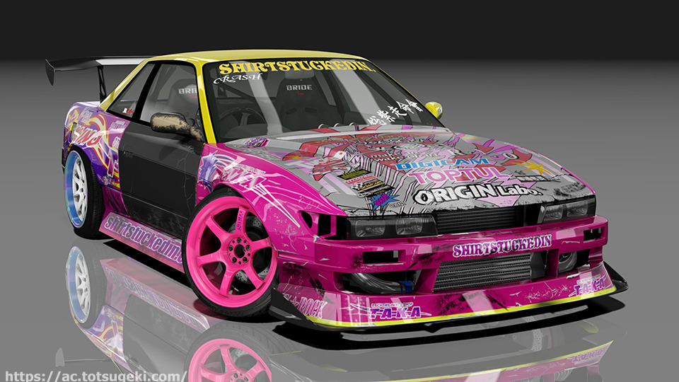 assetto corsas13 シルビアsilviashirtstuckedin nissan silvia ks ps13