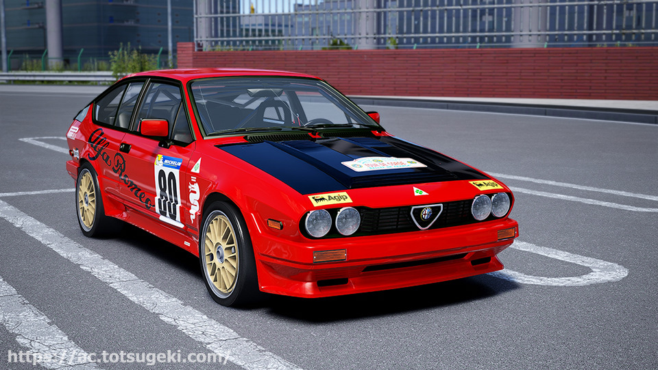 Assetto Corsa】アルフェッタ（Alfetta ）GTV6 グループ2 | Gr2 Alfa Romeo GTV6 | アセットコルサ  car mod