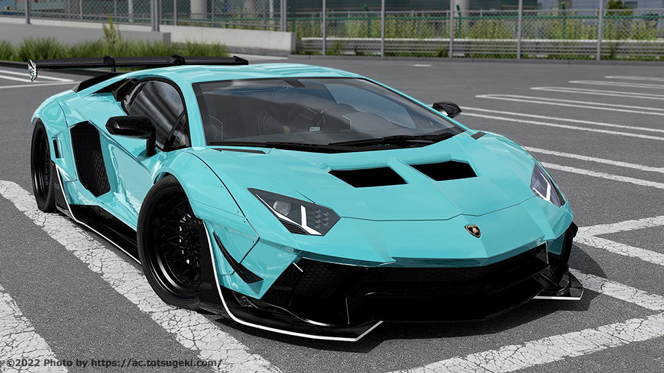 Assetto Corsa】ランボルギーニ・アヴェンタドール SV リバティーウォーク | Liberty Walk 1/50 Aventador SV  | アセットコルサ car mod