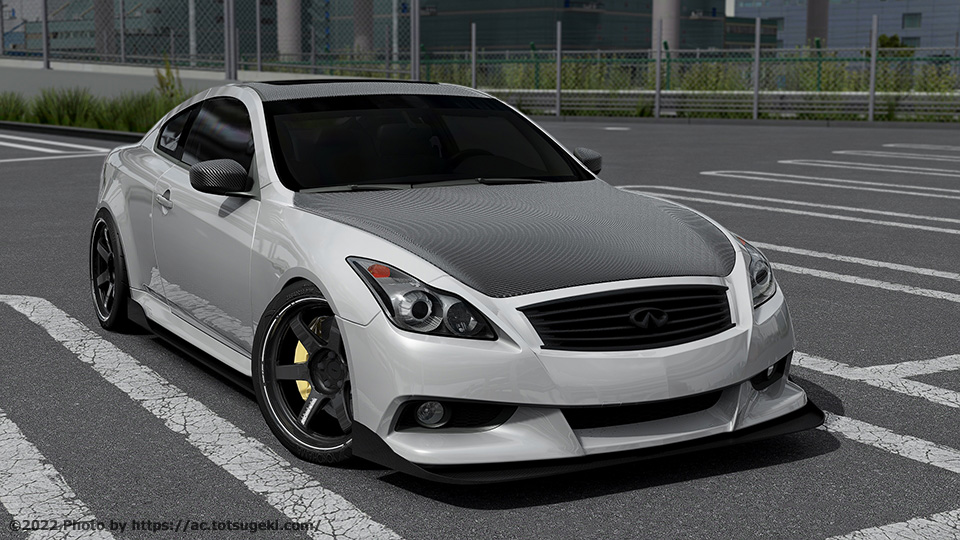 Assetto Corsa】インフィニティ G37（V36スカイライン）クーペ TGN x Prvvy | Infiniti G37 Coupe  TGN x Prvvy | アセットコルサ car mod