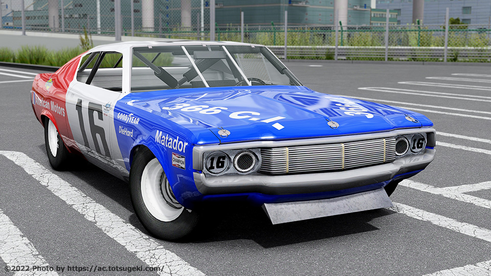 Assetto Corsa】NASCAR AMC・マタドール 1971 SCR | SCR 1971 Matador 